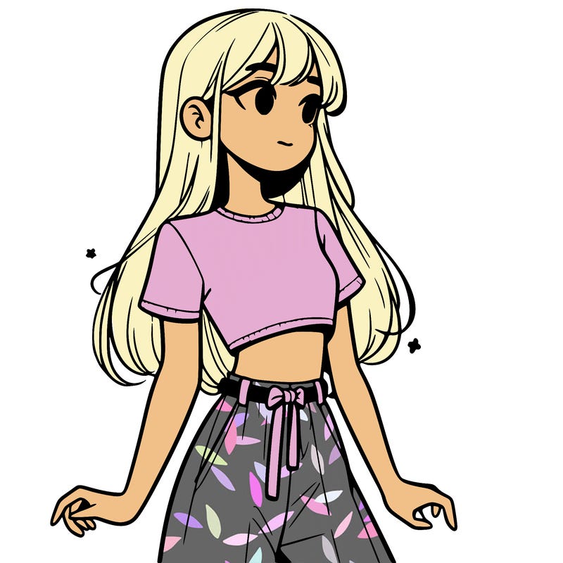 girl in a cute crop top