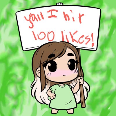 girl with blank sign