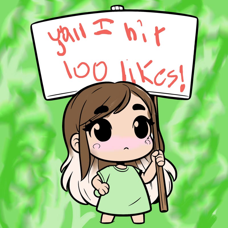 girl with blank sign