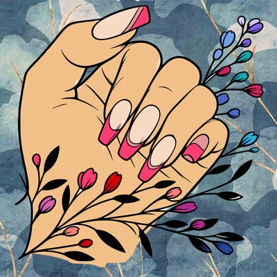 nails with french tip