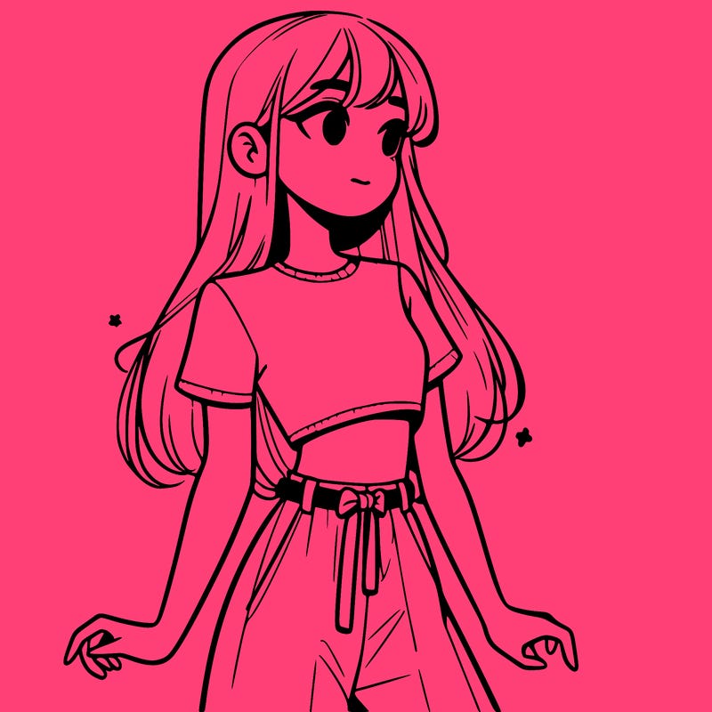 girl in a cute crop top