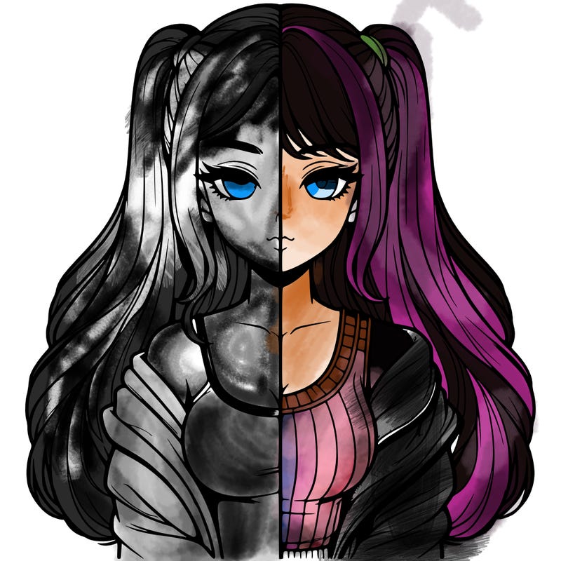 realistic girl split