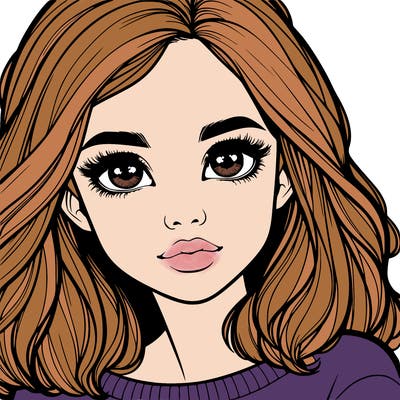 realistic girl whith cute eyes