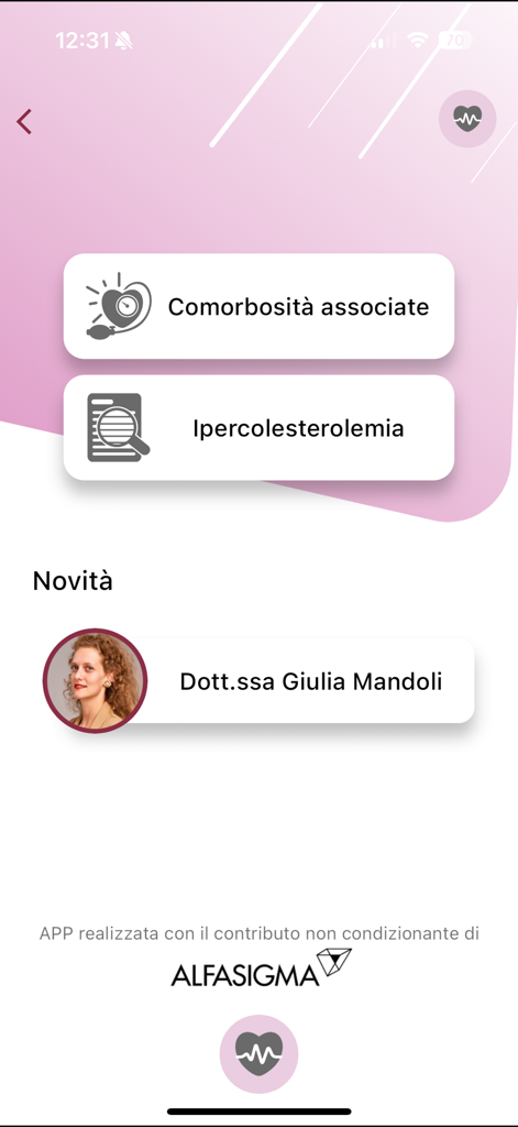 DislipApp - DislipApp-Mobilschnittstelle mit klinischen Werkzeugen und Nachrichten für medizinisches Fachpersonal