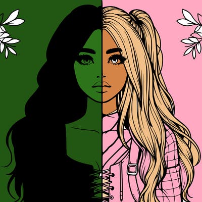 realistic girl split