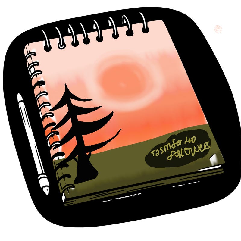 a blank sketch pad
