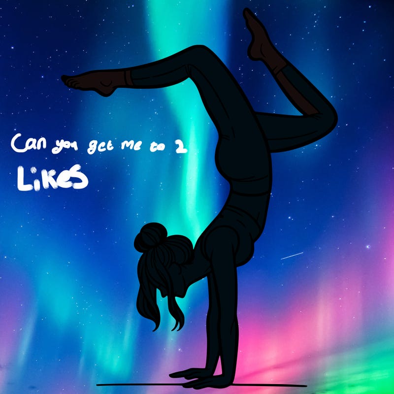 a woman doing a handstand