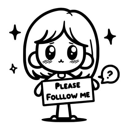 please follow me