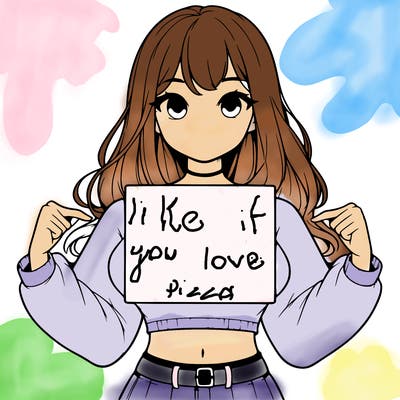 girl holding a blank sign in a long sleeve crop top