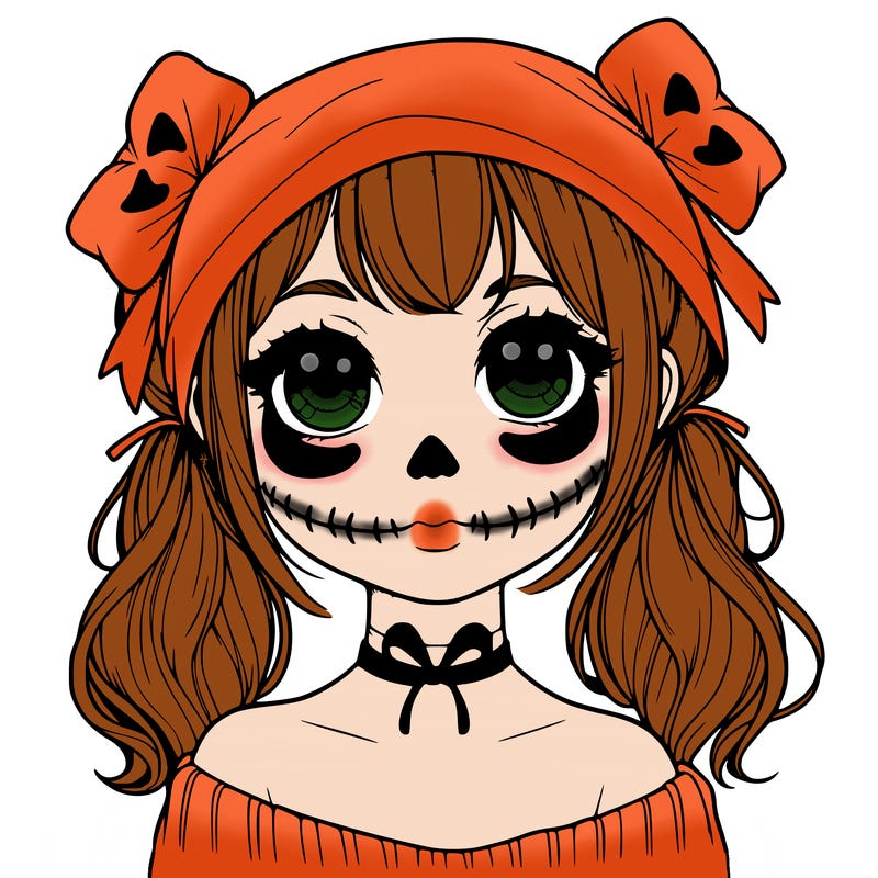 realistic girl halloween