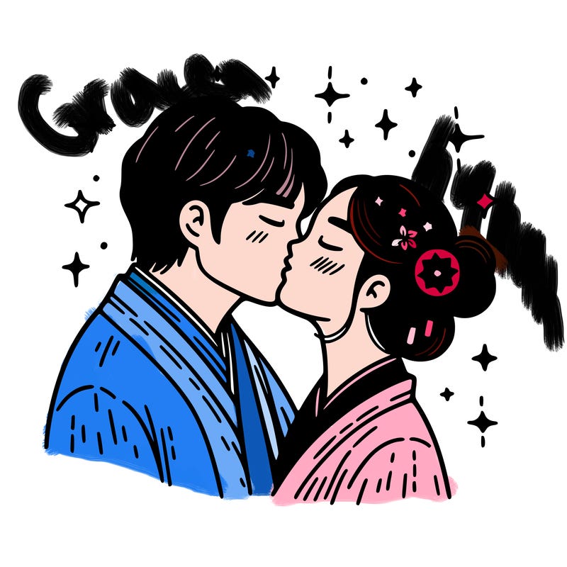 kissing