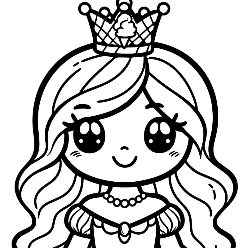 princess with ice cream crown 👑