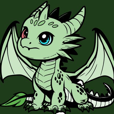 fierce baby night dragon