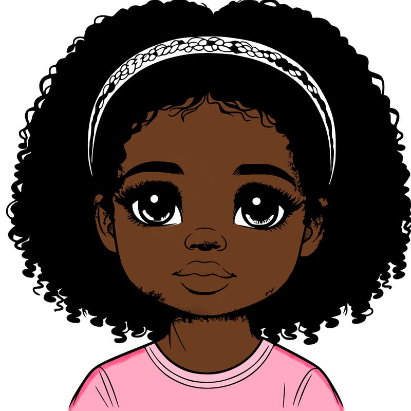 realistic black child girl