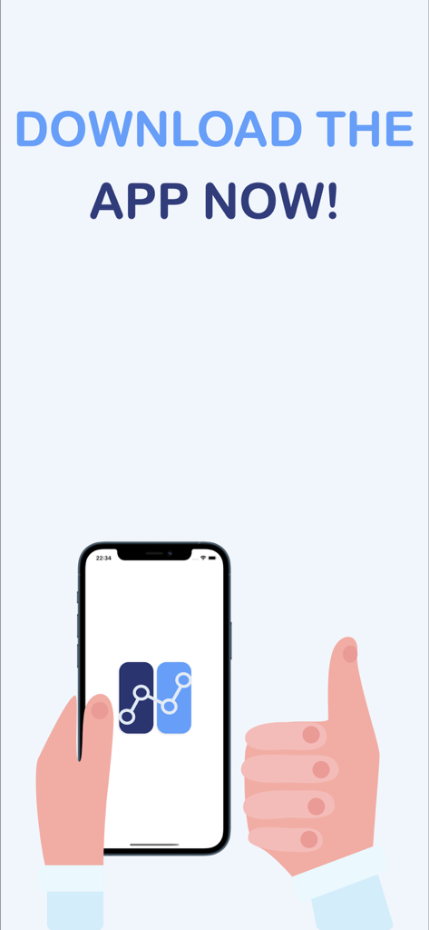 Study Planner: Schedule & task - Un visuel promotionnel pour l'application Study Planner avec un smartphone et une illustration de pouce levé indiquant Téléchargez l'application maintenant