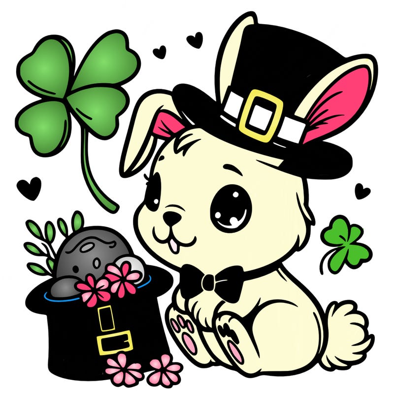 st. patrick's day, bunny.