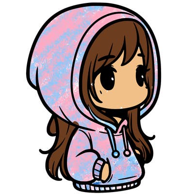 girl with hoodie