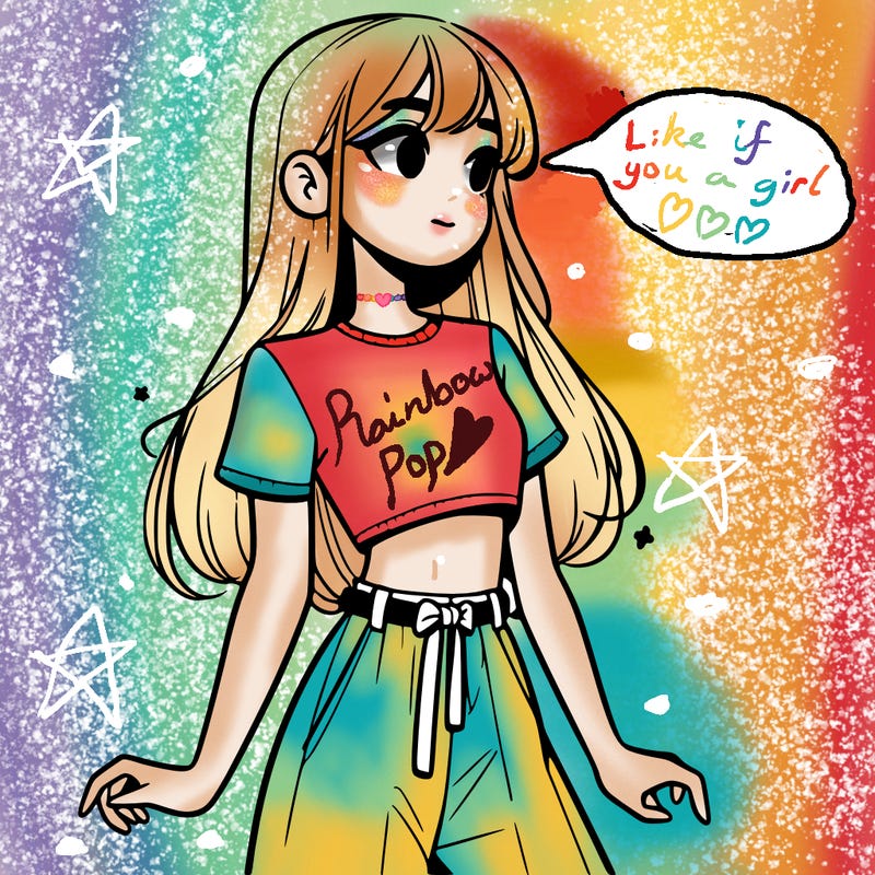 girl in a cute crop top