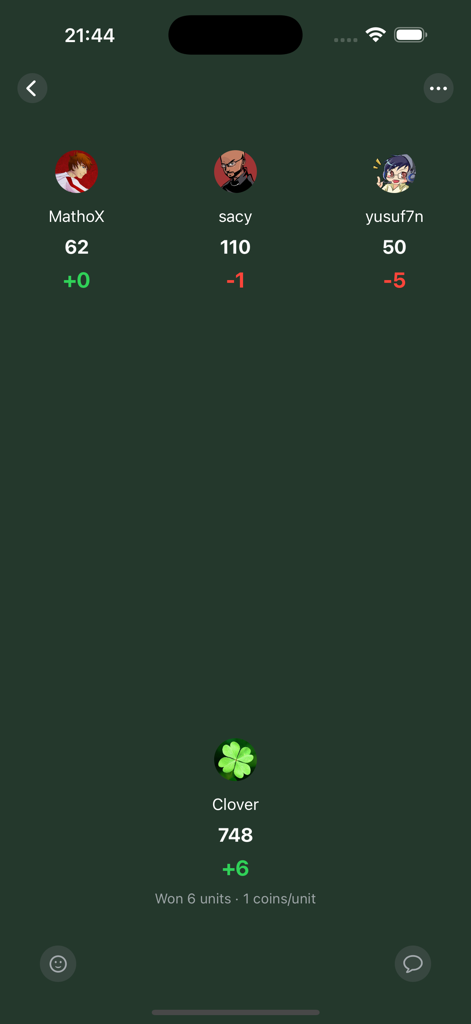 13 Card Poker - Pantalla de resumen de partida del Póker de 13 Cartas mostrando las puntuaciones de los jugadores y los puntos obtenidos