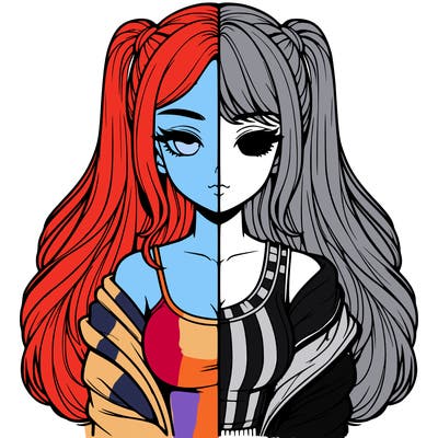 realistic girl split