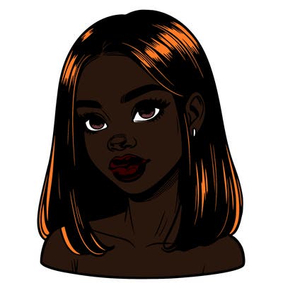 realistic black girl