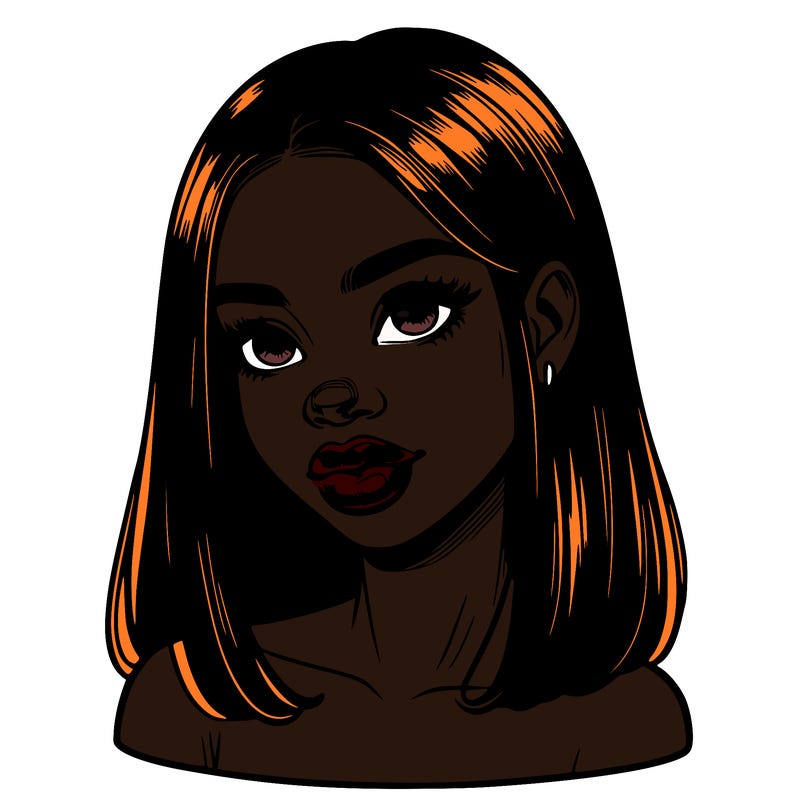 realistic black girl