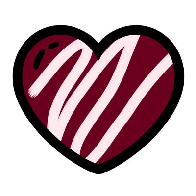 a blank heart