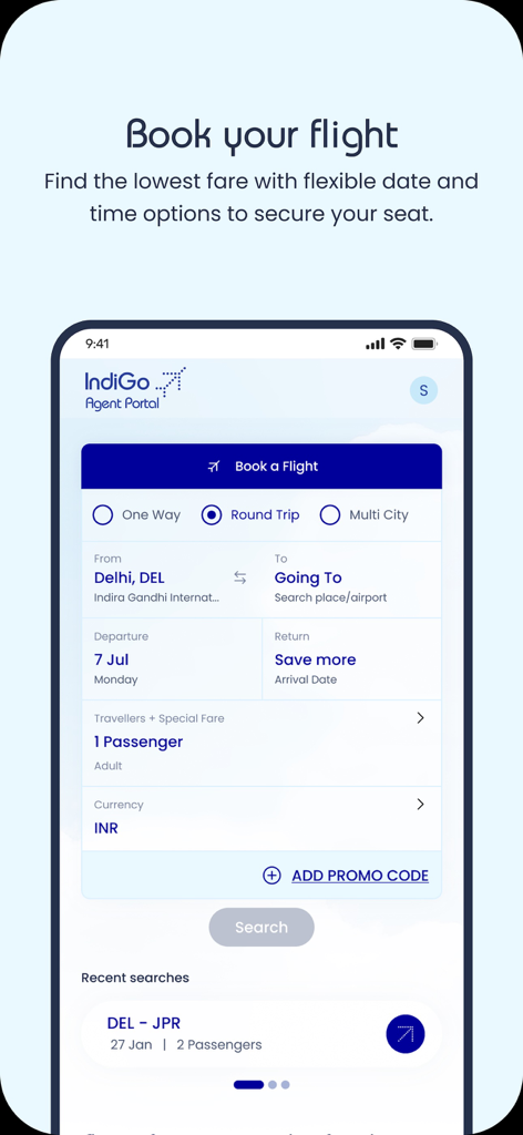 IndiGo Access - IndiGo Access B2B-Flugbuchungsschnittstelle für Reiseagenten und KMU-Inhaber