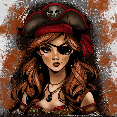 realistic pirate that’s a girl