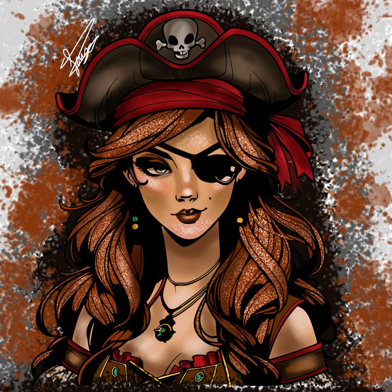 realistic pirate that’s a girl