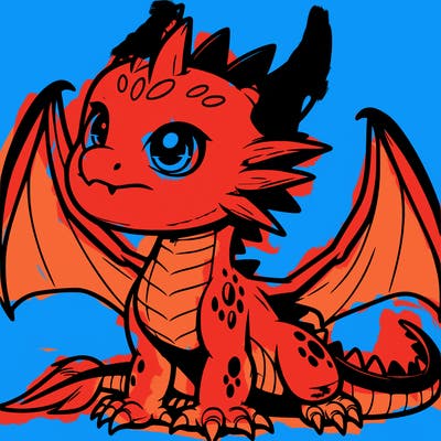 fierce baby night dragon