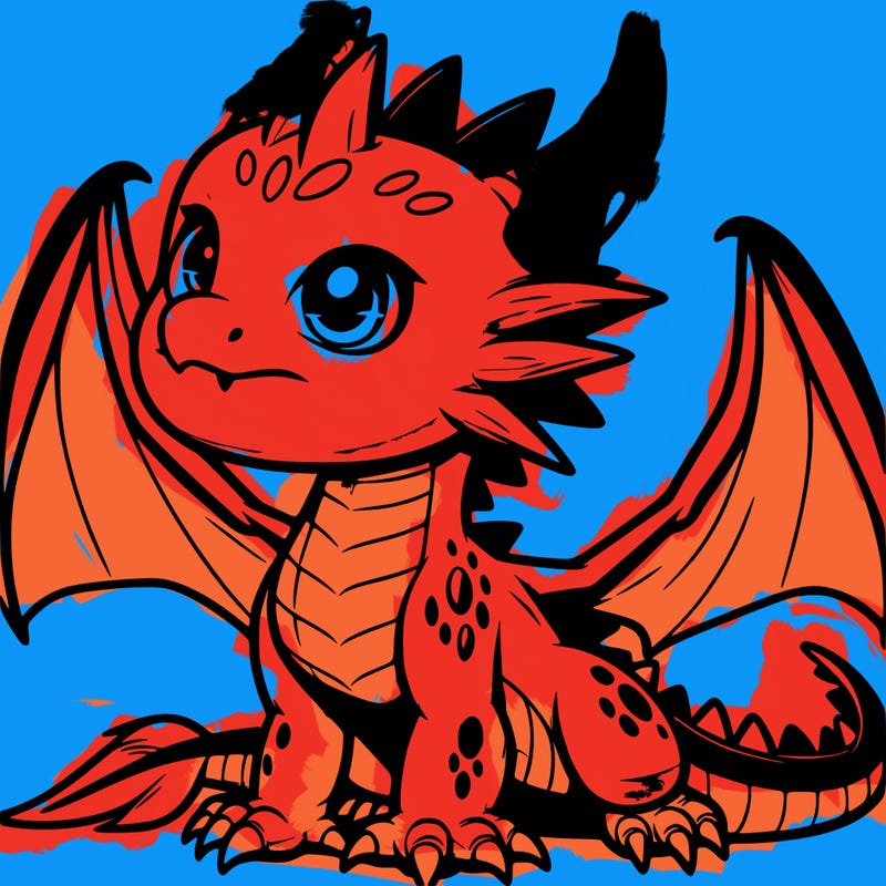 fierce baby night dragon