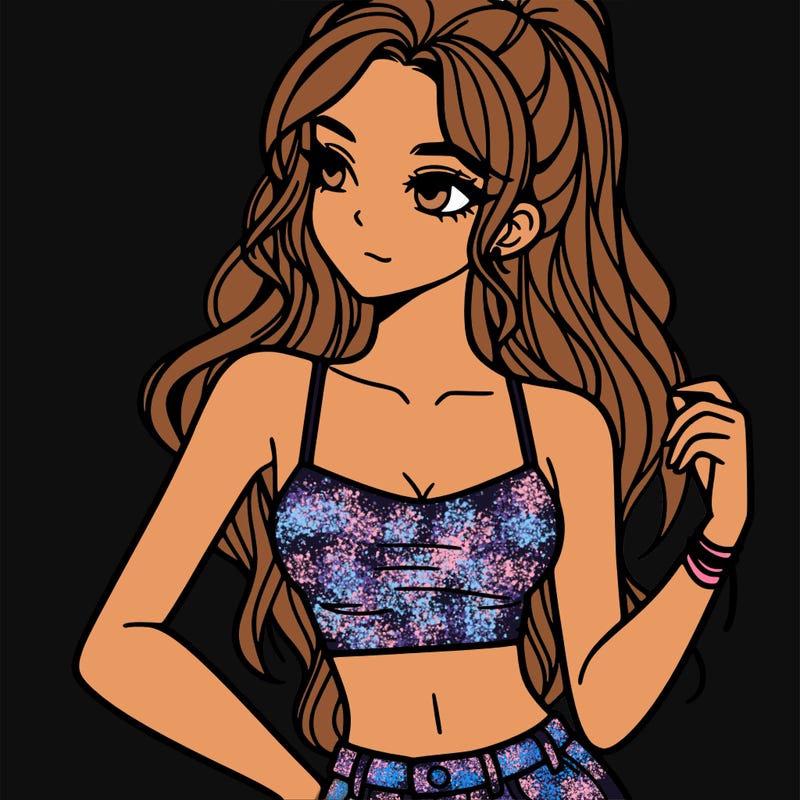 girl in crop top