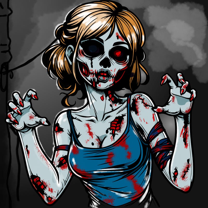 realistic zombie girl