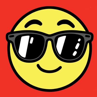 emoji with sunglasses
