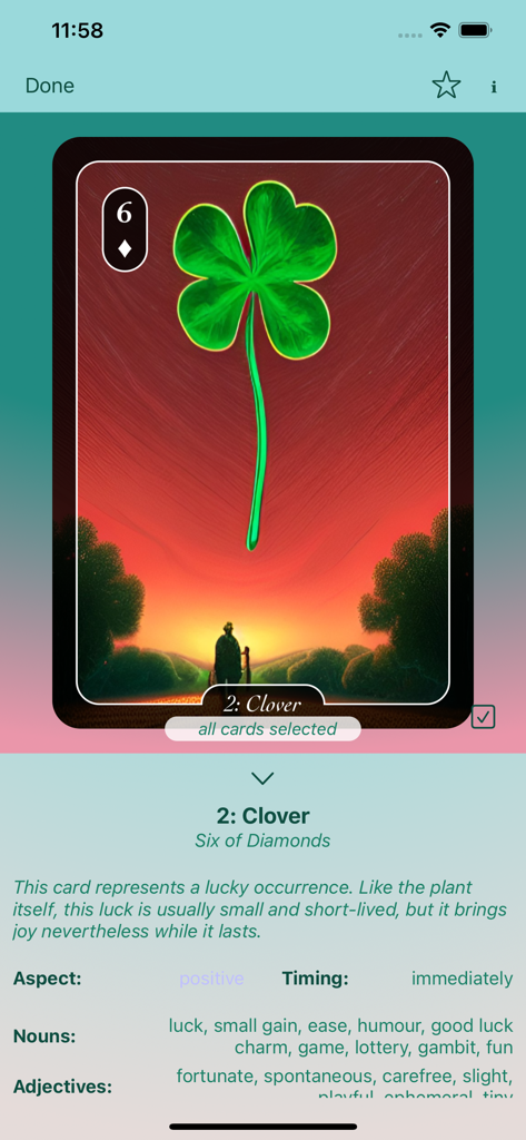 Tricolore Lenormand Lifestyle App MWM
