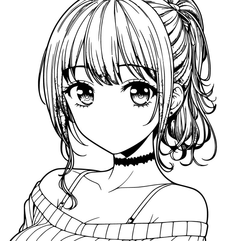 realistic manga girl