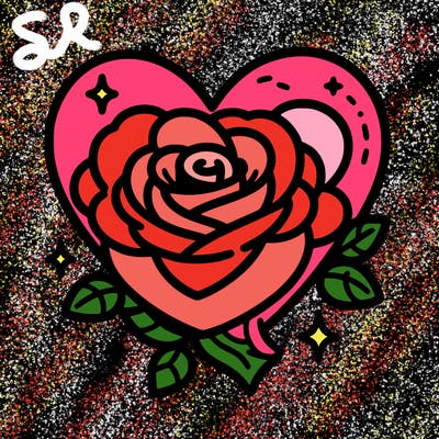 heart shape rose