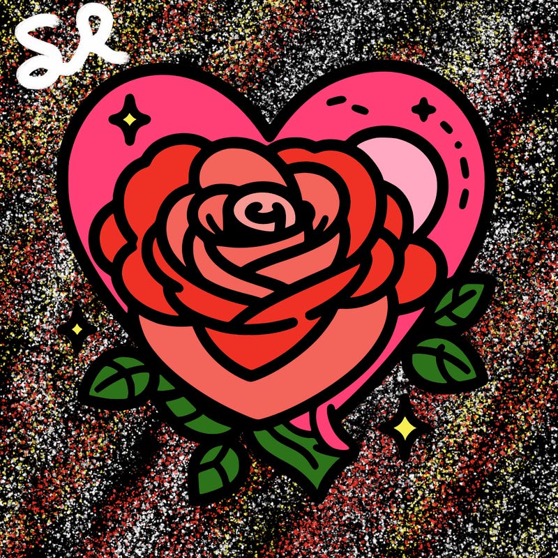 heart shape rose
