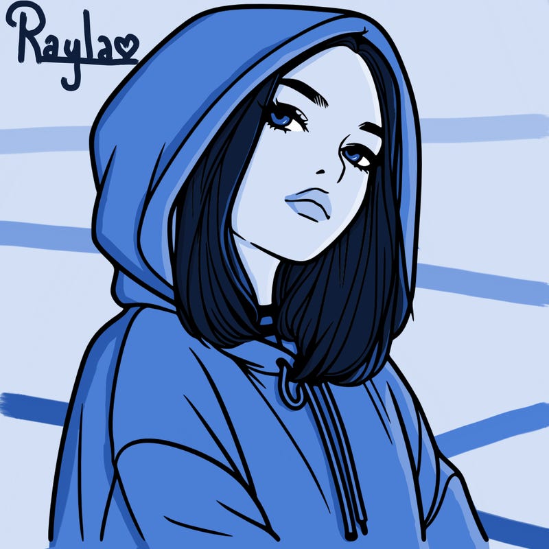 a realistic girl in a hoodie
