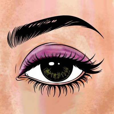 eye closed realistic