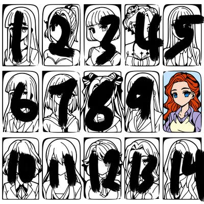 girls that look diffrent anime