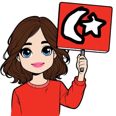 realistic girl holding up a sign