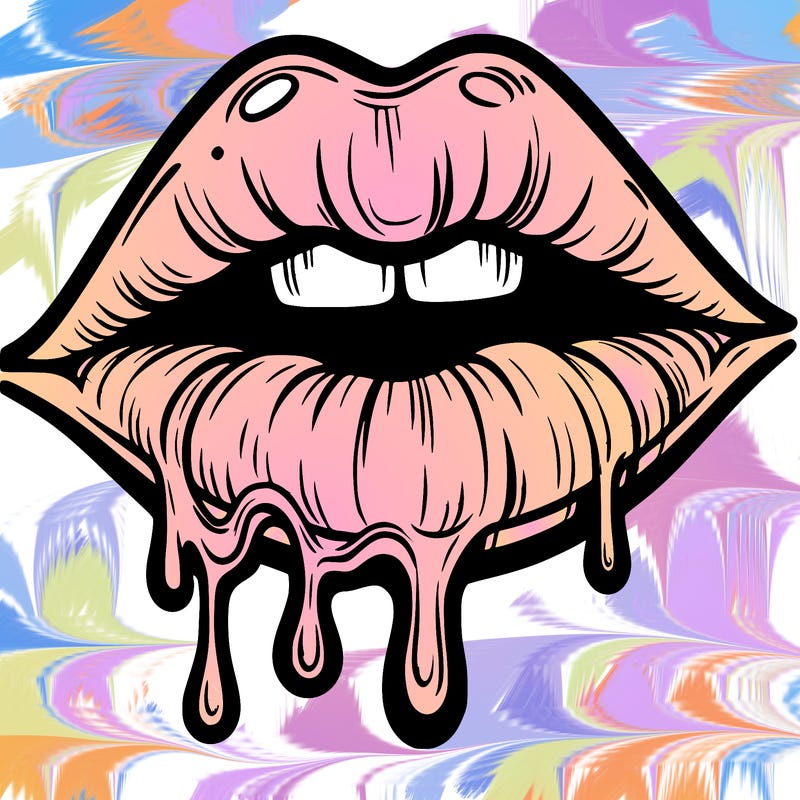 lips that look realistic and drip
