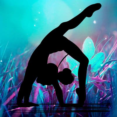 girl doing gymnastics