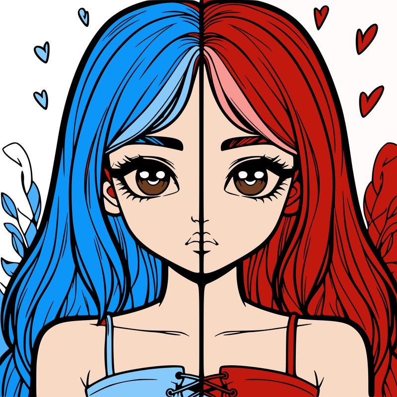 realistic girl split