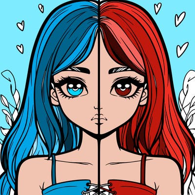 realistic girl split