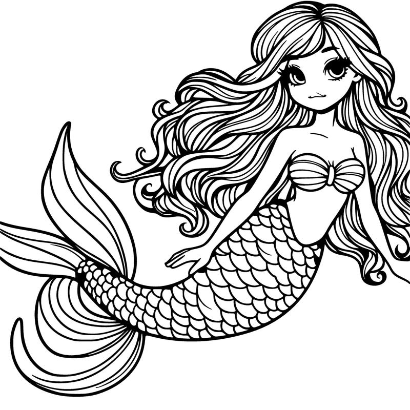 mermaid realistic detailed