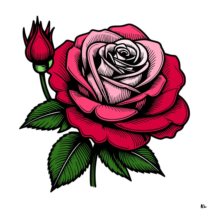 realistic rose
