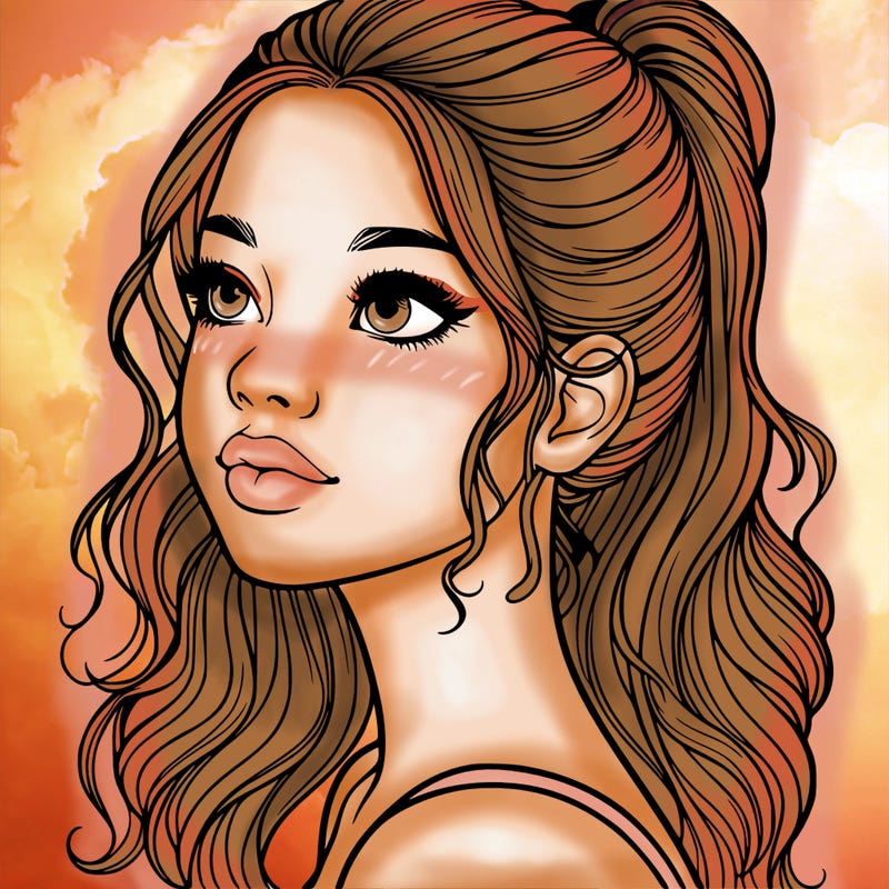 beautiful realistic girl